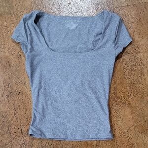 Sincerely Jules Heather Gray Short Sleeve Tee
